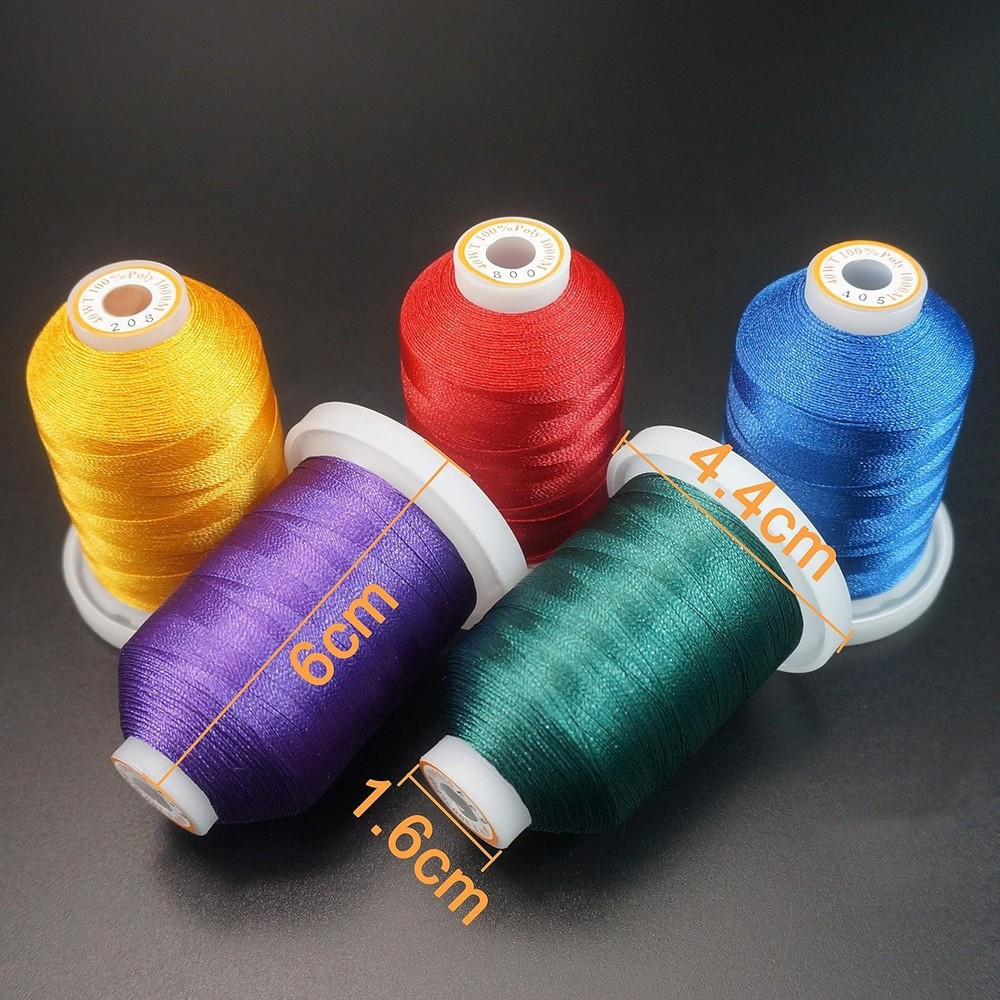 64-Color 1000M Polyester Embroidery Thread Kit