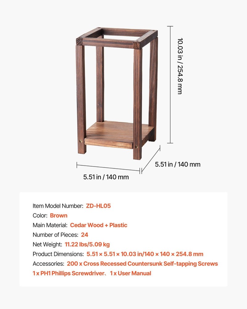 Rustic Cedar Lantern Set: 24pcs Carbonized Wooden Frames for Wedding Decor
