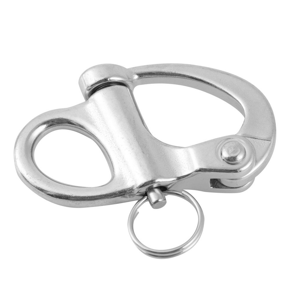 1 Marine Boat Rigging Stainless Steel Fixed Snap Shackle Durable Quick Release