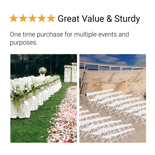 12Pack Plastic Folding Chairs Commercial Event Wedding Party Meeting Office Seat