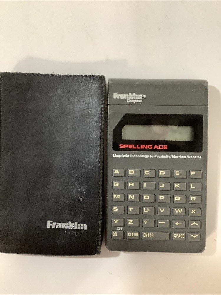 Franklin Spelling Ace Original Case Spell Checker Webster PS 99 Handheld