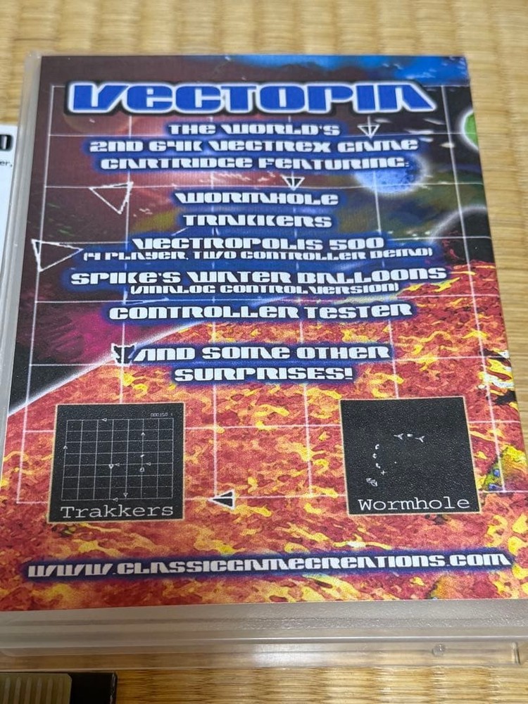 Vectopia Vectrex Game Cartridge Rare Game