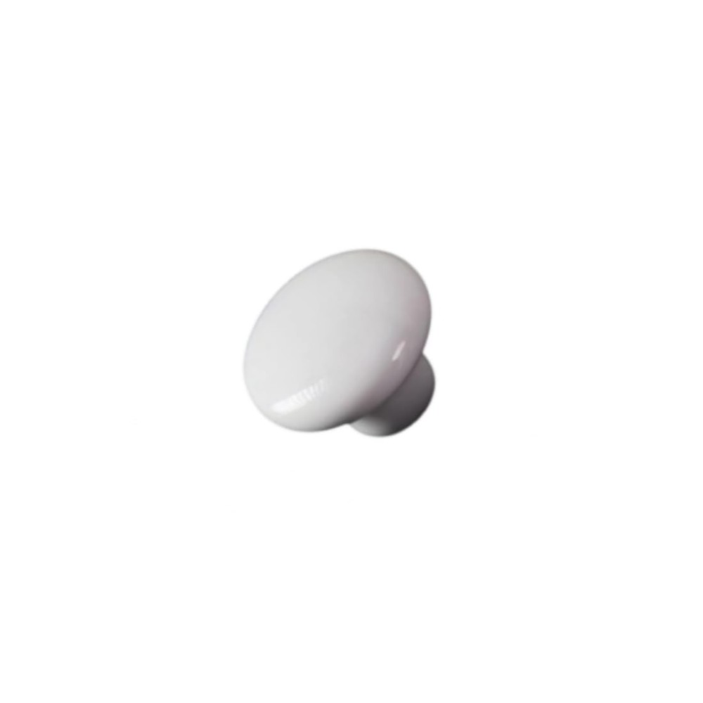10 Pack White Ceramic Cabinet Knobs, Round, Drawer Pull, Kitchen, Screws