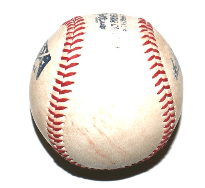 2025 NL ROOKIE OF YEAR DRAKE BALDWIN SIGNED RAWLINGS GAME USED OMIL BALL BRAVES