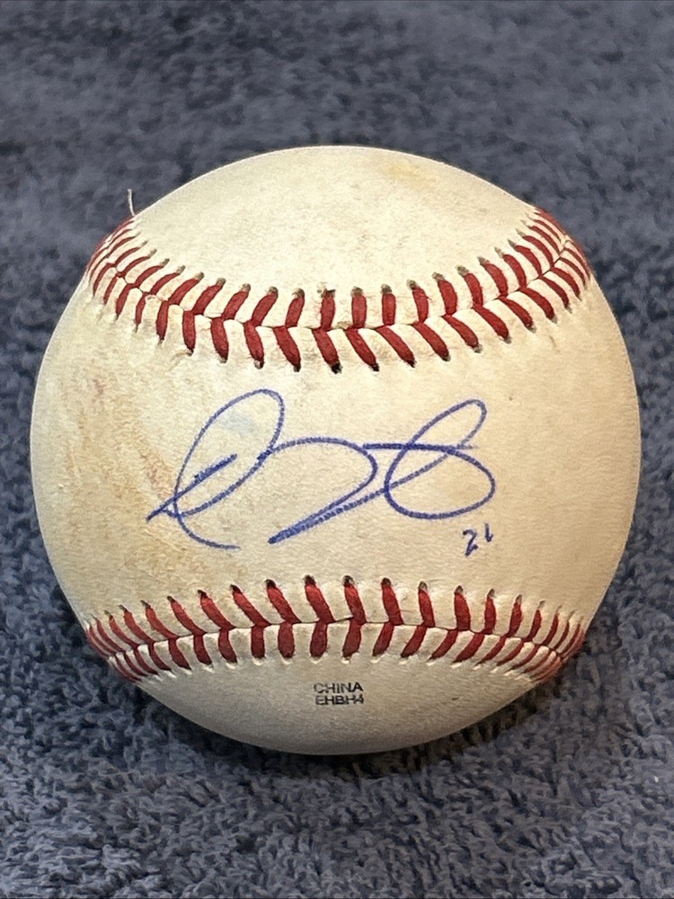 tate dillon signed baseball autograph ball auto D