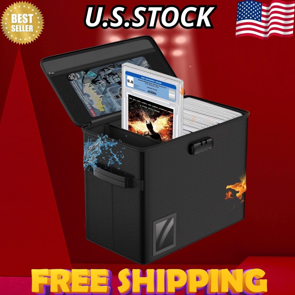 30 Graded Comic Book Storage Box - Water-Resistant & Moistureproof Case