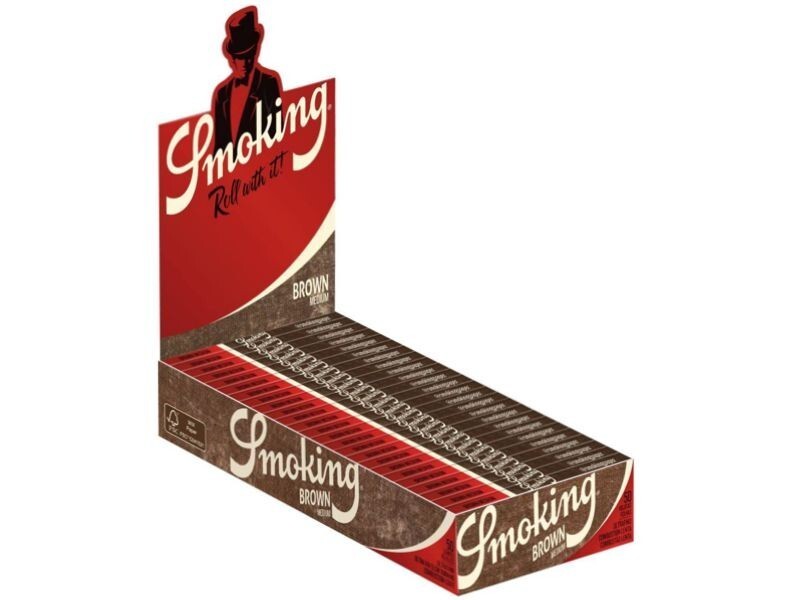 Smoking Tuxedo Brown Unbleached Medium 1¼ Rolling Papers 1250 Leaves