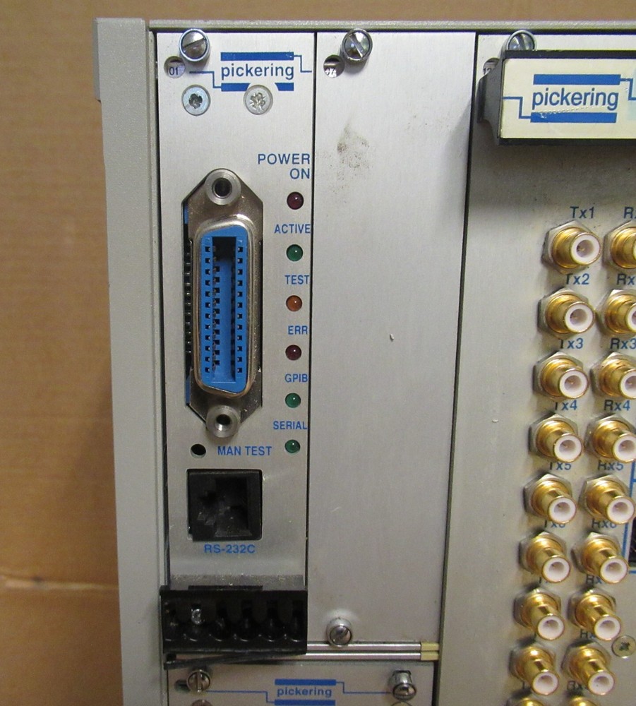 Pickering S1961 6U System 10-Slot Chassis 8x 20-790-711 Interface Modules
