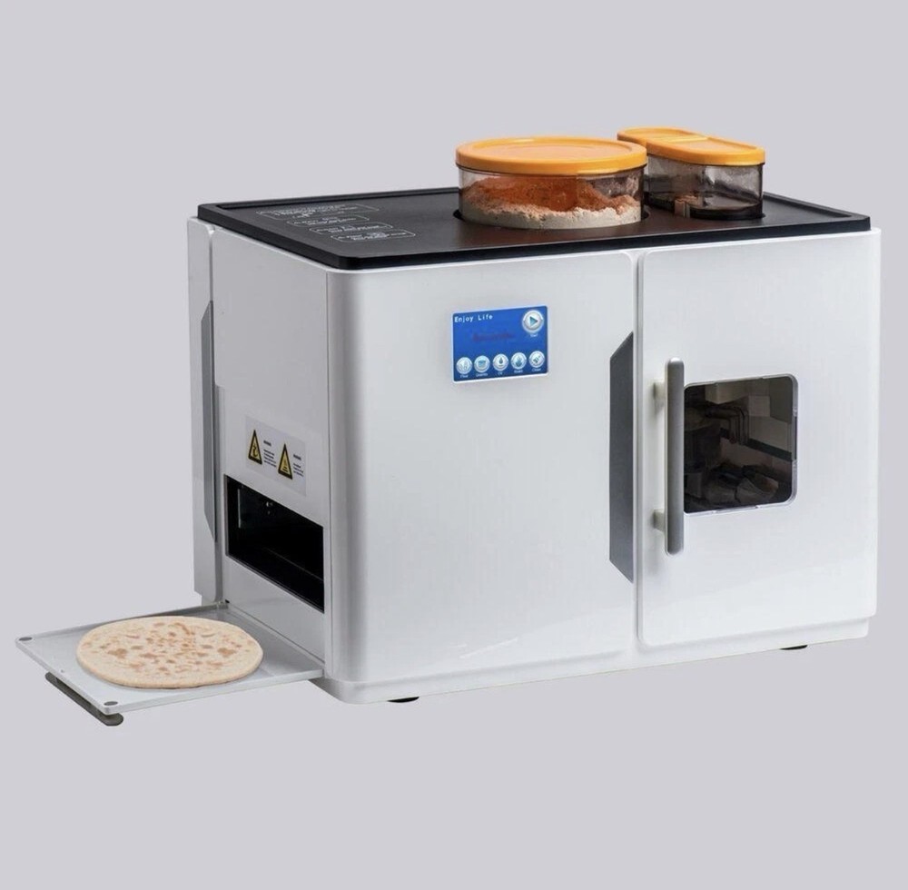 110V Automatic Electric Magic Roti Maker Tortilla Indian Bread Robotic Machine
