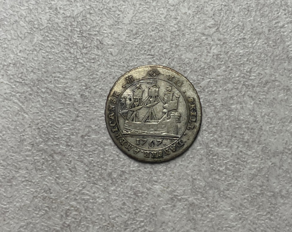 1767 Danish West Indies 12 Skilling - Silver L2