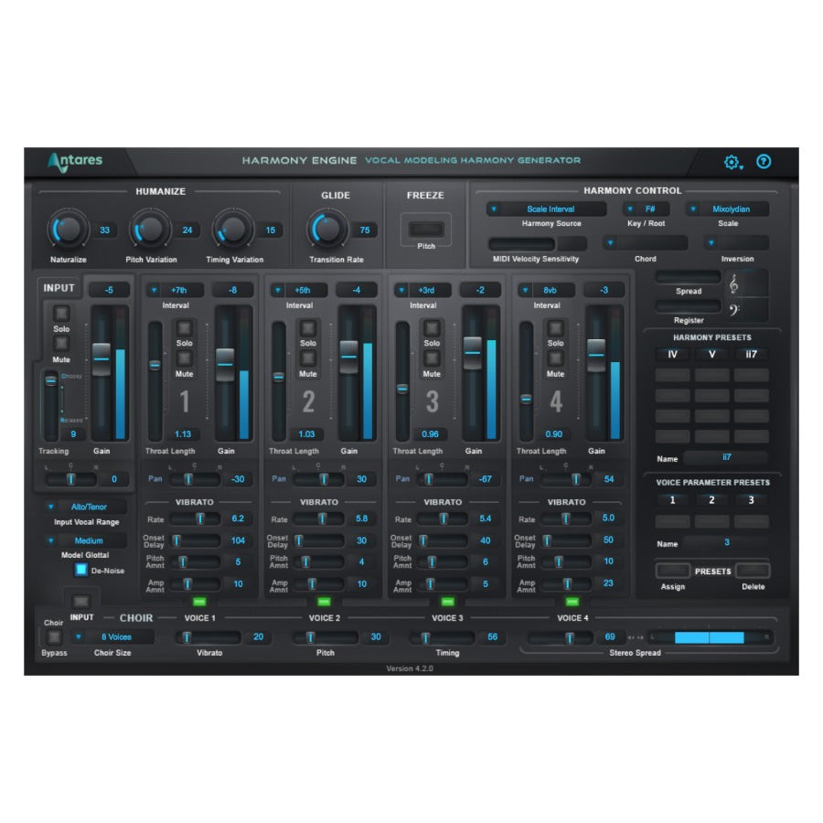 Antares Harmony Engine Vocal Harmony Plug-in