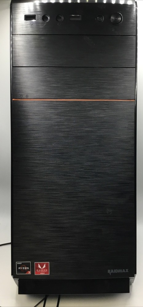 RAIDMAX Black Desktop Front Bezel Cover w/ Power and Restart Button