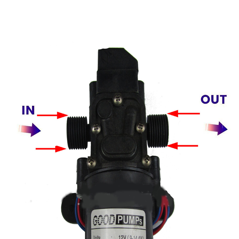 2Pcs 130PSI High Pressure RV Water Pump Diaphragm DC 12V Self-Priming 72W