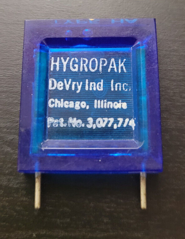 Devry Inc Ind Industries HYGROPAK Type HA Particle Sensor humidity atmospheric