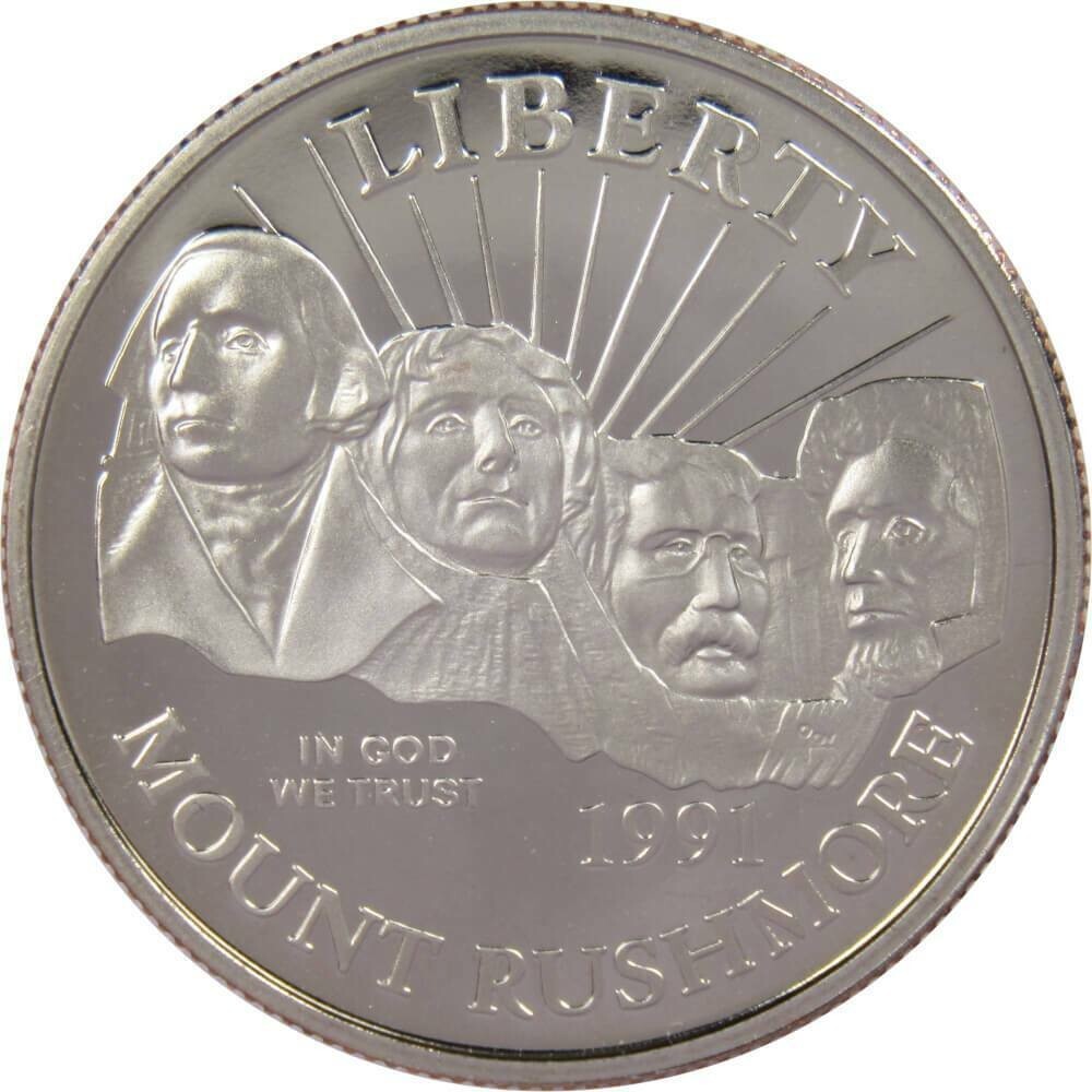 1991 S Mount Rushmore Commemorative Clad Half Dollar Gem Proof BU