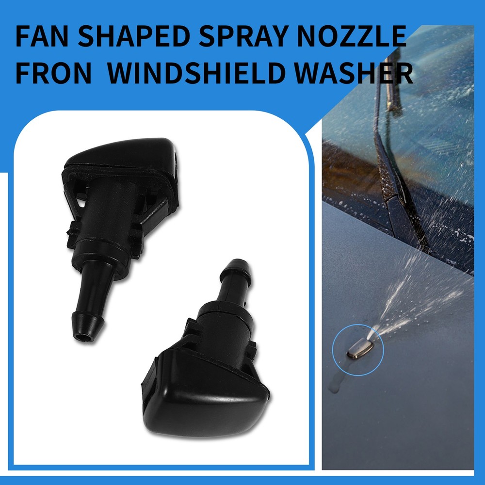 4 Pack Front Windshield Washer Nozzles Wiper Kit Replacement for 9864