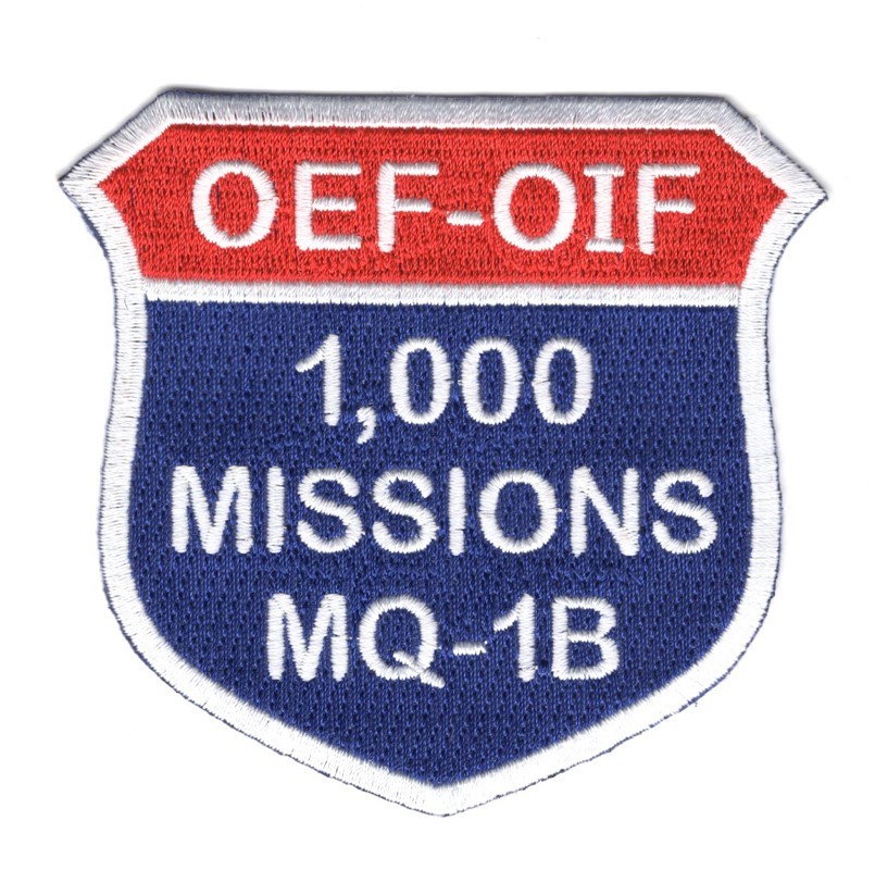 USAF Air Force Patch:   15th Recon Squadron, 1000 Missions, Enduring Freedom