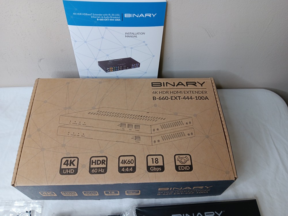 Binary 4K HDR HDMI Extender B-660-EXT-444-100A *TRANSMITTER ONLY*