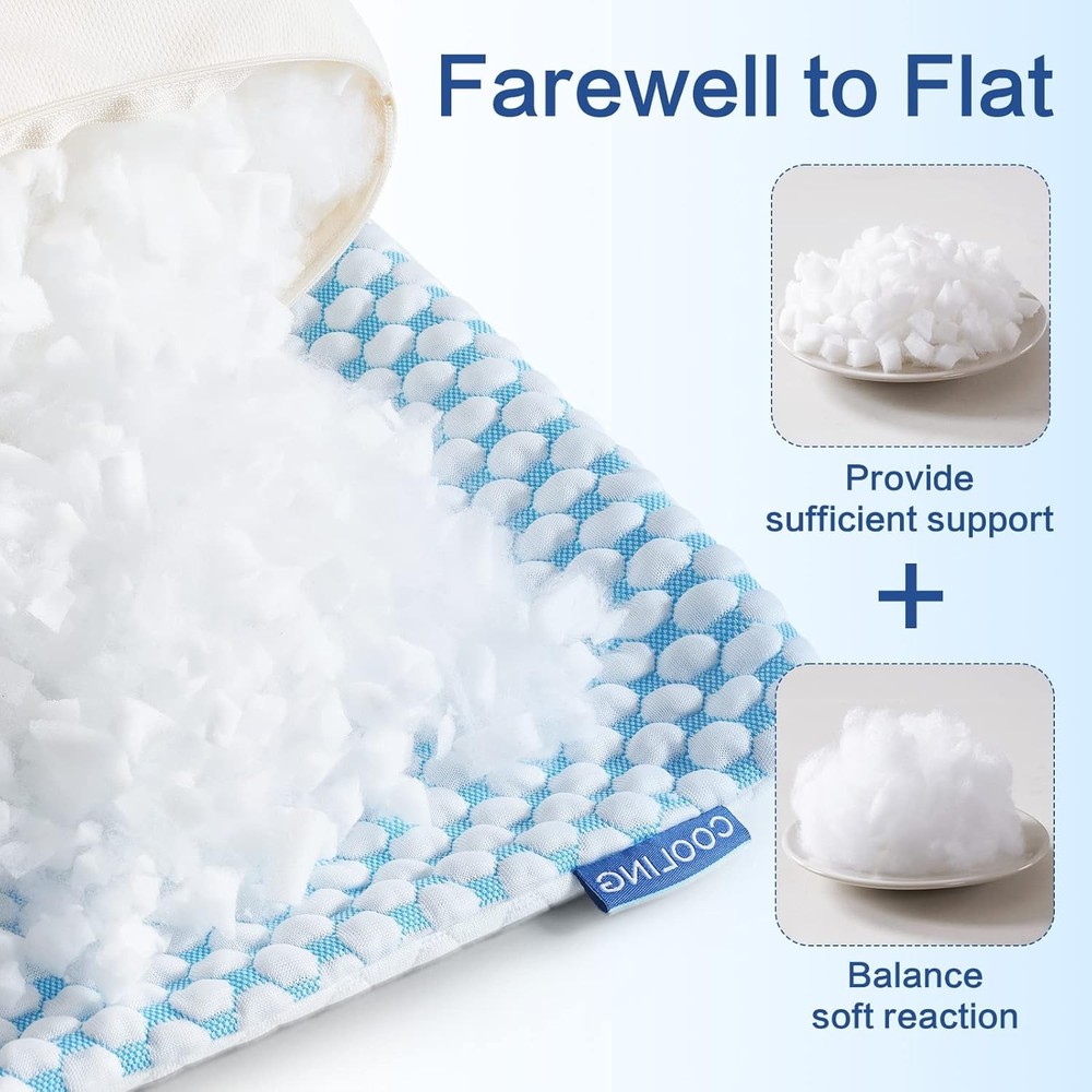 Firm Pillow Compressed Memory Foam (Adjustable Firmness)