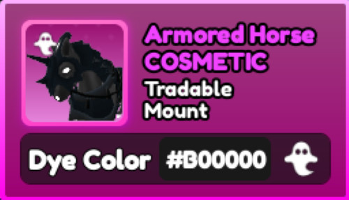 World Zero WZ - COSMETICS - #B00000 (GHOST) - MOUNTS