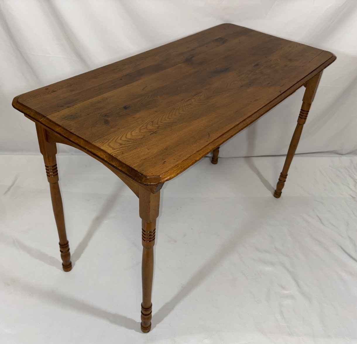 Antique Vintage Folding Wood Sewing Work Table w/ Ruler 35.75"x18" Child’s