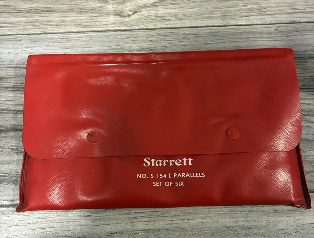 6 PC STARRETT ADJUSTABLE PARALLEL SET NO S154L
