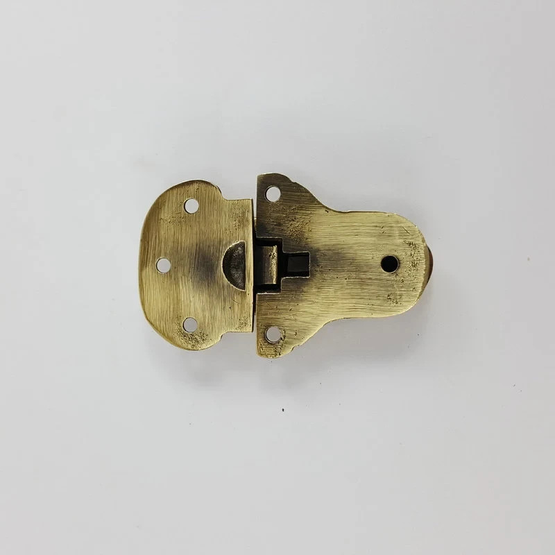 2 solid brass small 2.1/2" Trunk Catch Hasp latch for Suitcase box old Style