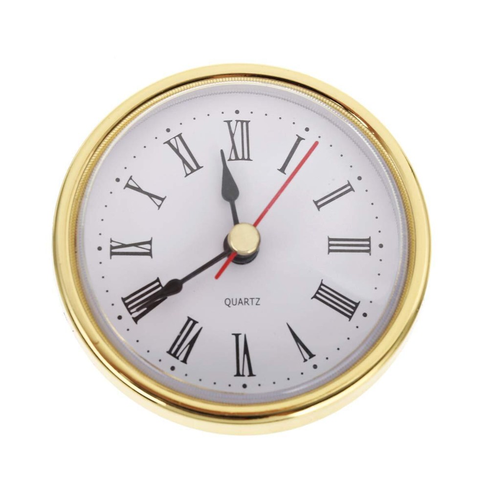 Clock Craft Quartz Movement 2-1/2" round Roman Number Clocks Head Insert