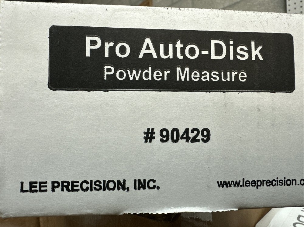Lee Precision Pro Auto-Disk Powder Measure  # 90429 Brand New!