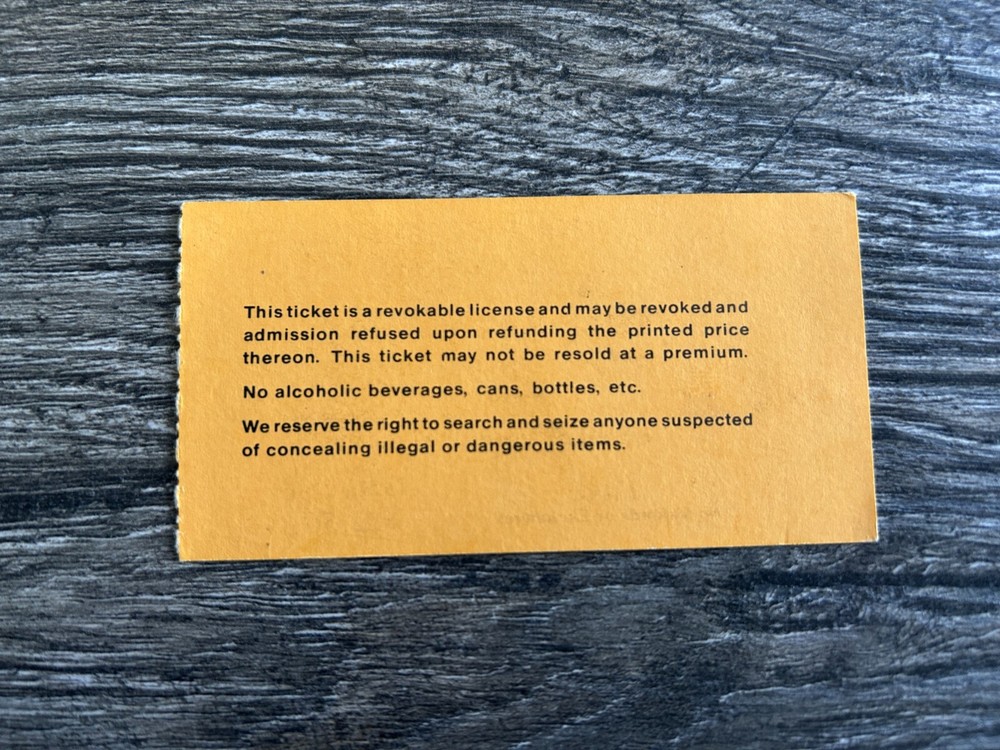 KISS TICKET STUB Las Vegas Nevada Jan 1984 Lick It Up Concert Tour Vintage Kiss