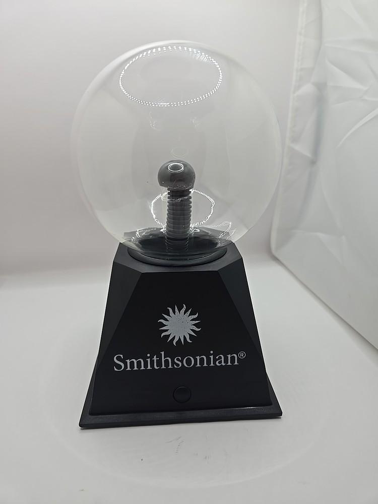 Smithsonian Plasma Ball Lamp Light Touch Sensitive - Touch & Sound Responsive