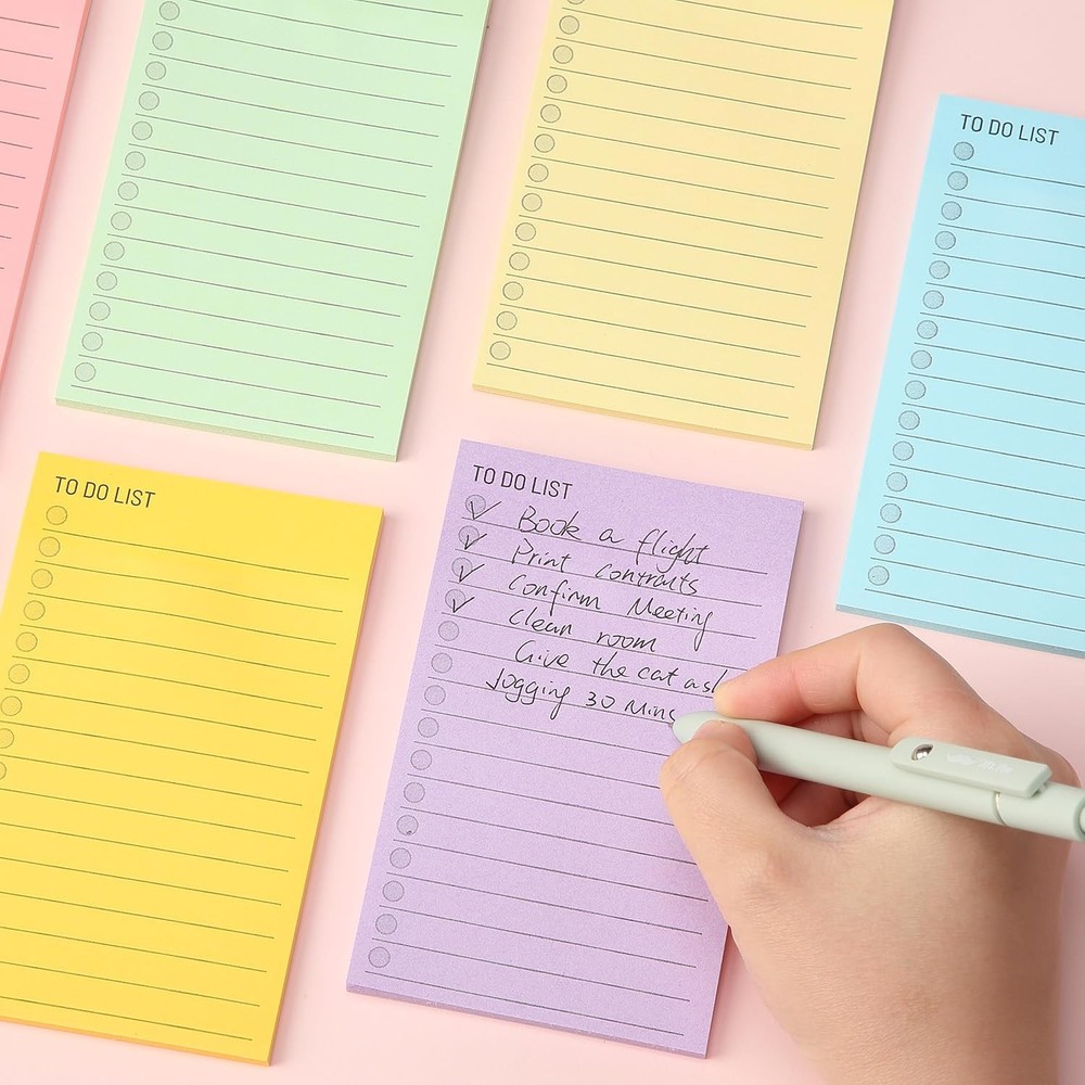 to Do List Sticky Notes, 3"x5", 360 Sheets, Assorted Colors, to Do List