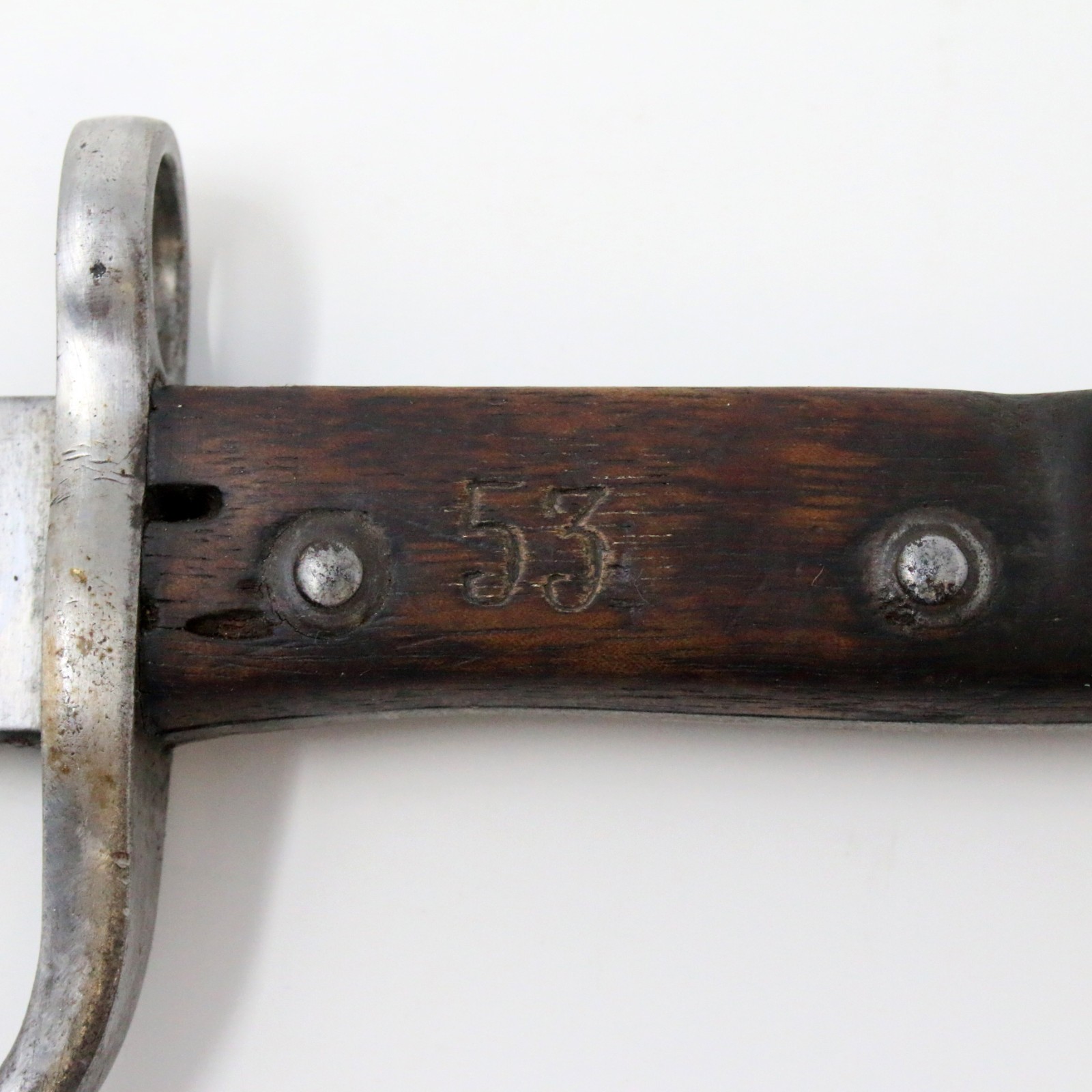 Argentine M1909 Mauser Bayonet Hooked WKC Solingen Matching # Leather Scabbard A