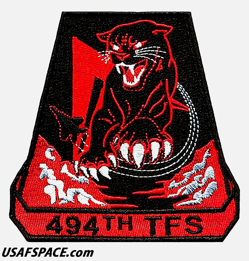 USAF 494TH FIGHTER SQ -494 FS- F-15E Strike Eagle- RAF Lakenheath-ORIGINAL PATCH