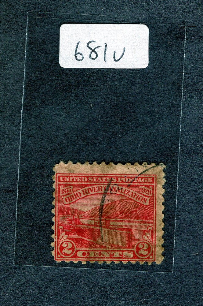 1929 Stamp #681 Ohio River Canalization Used