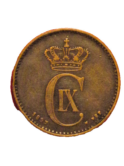 1897 2 Ore coin - Denmark KM# 793.2