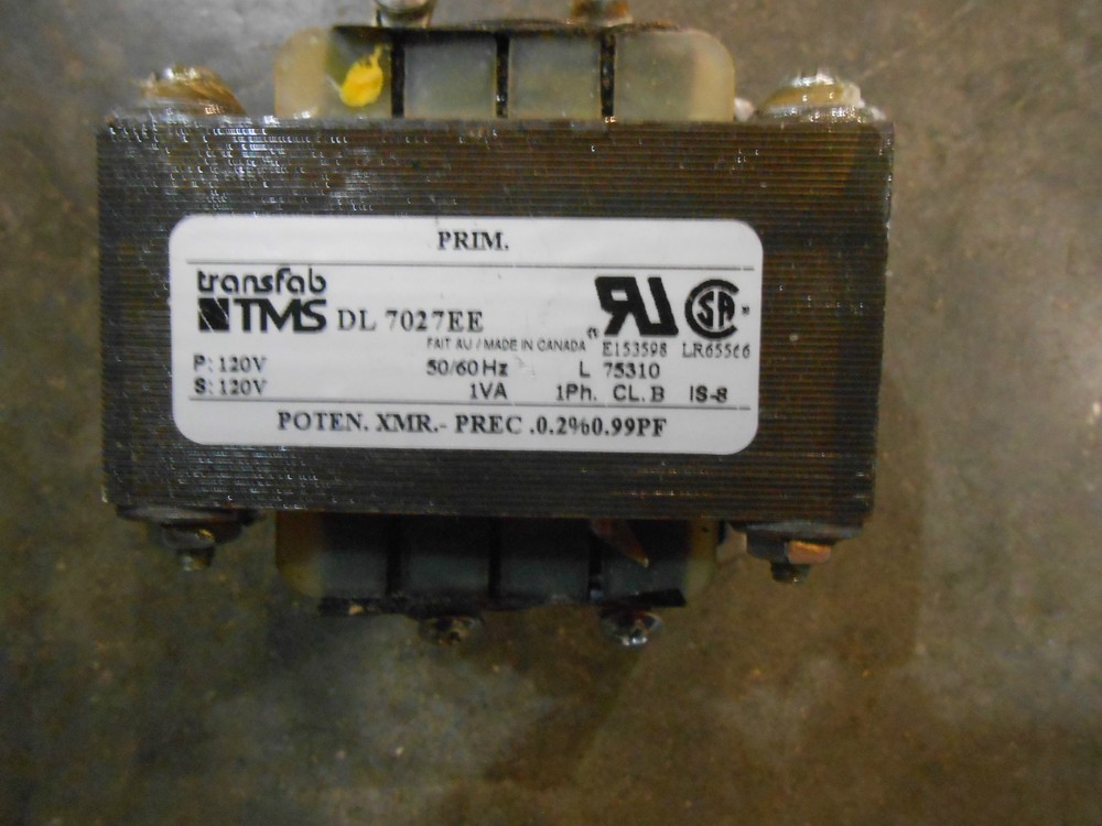 Transfab DL702EE Control Transformer (D-2)