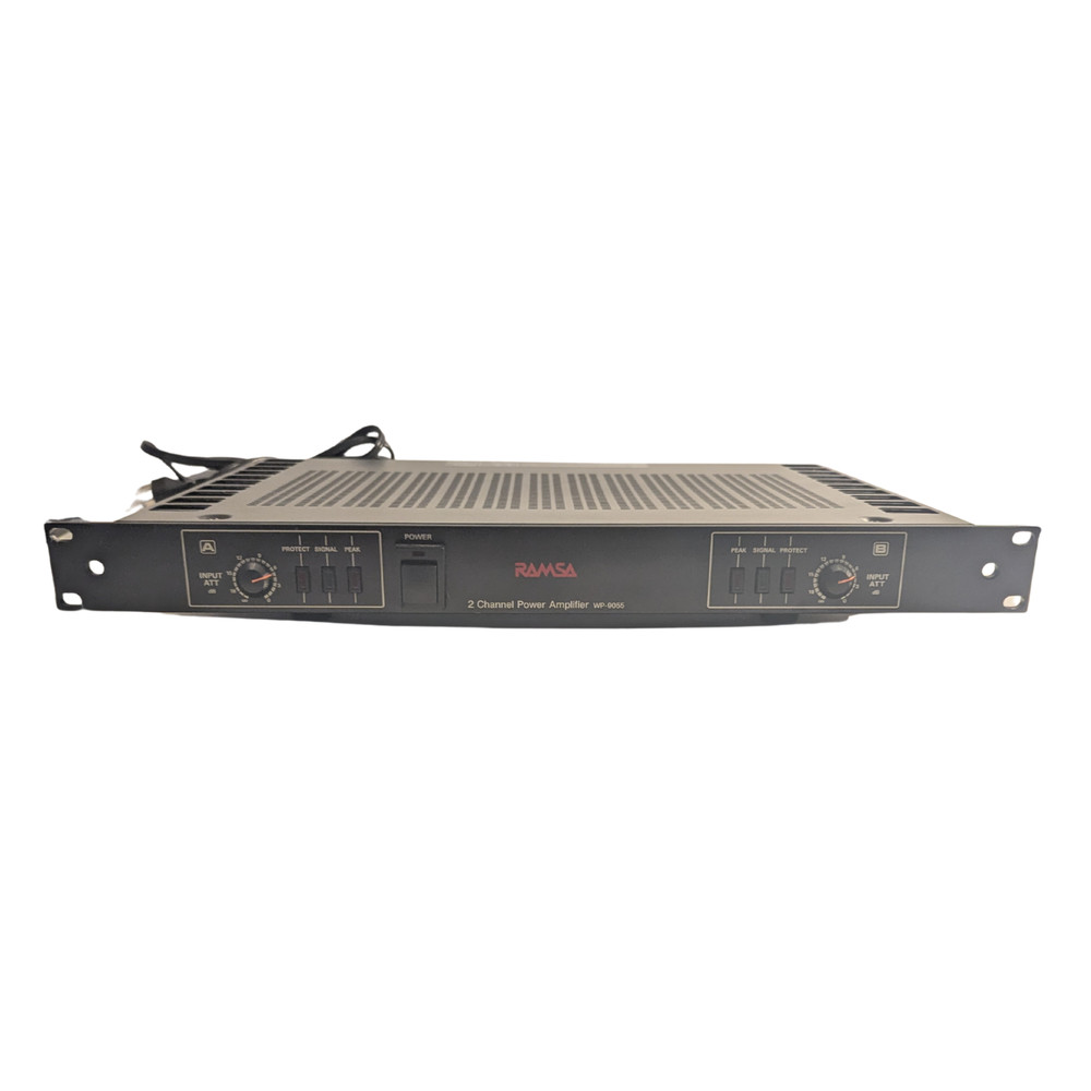 RAMSA Panasonic WP-9055 2-Channel Rackmount Power Amplifier Powers On