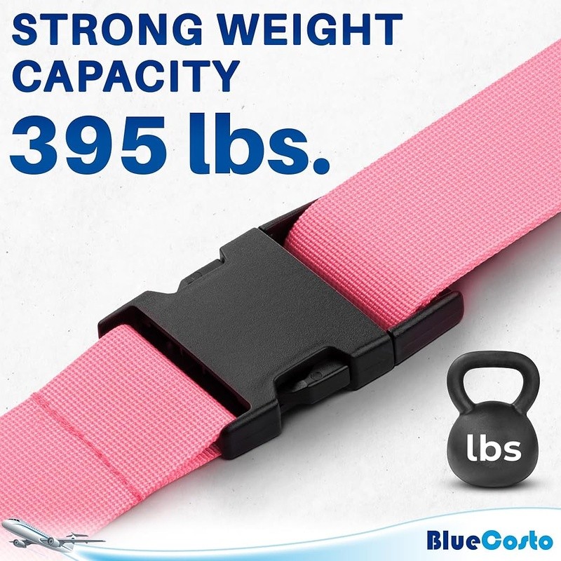 Adjustable Luggage Straps 4 Pack Durable Travel Accessories Easy to Use