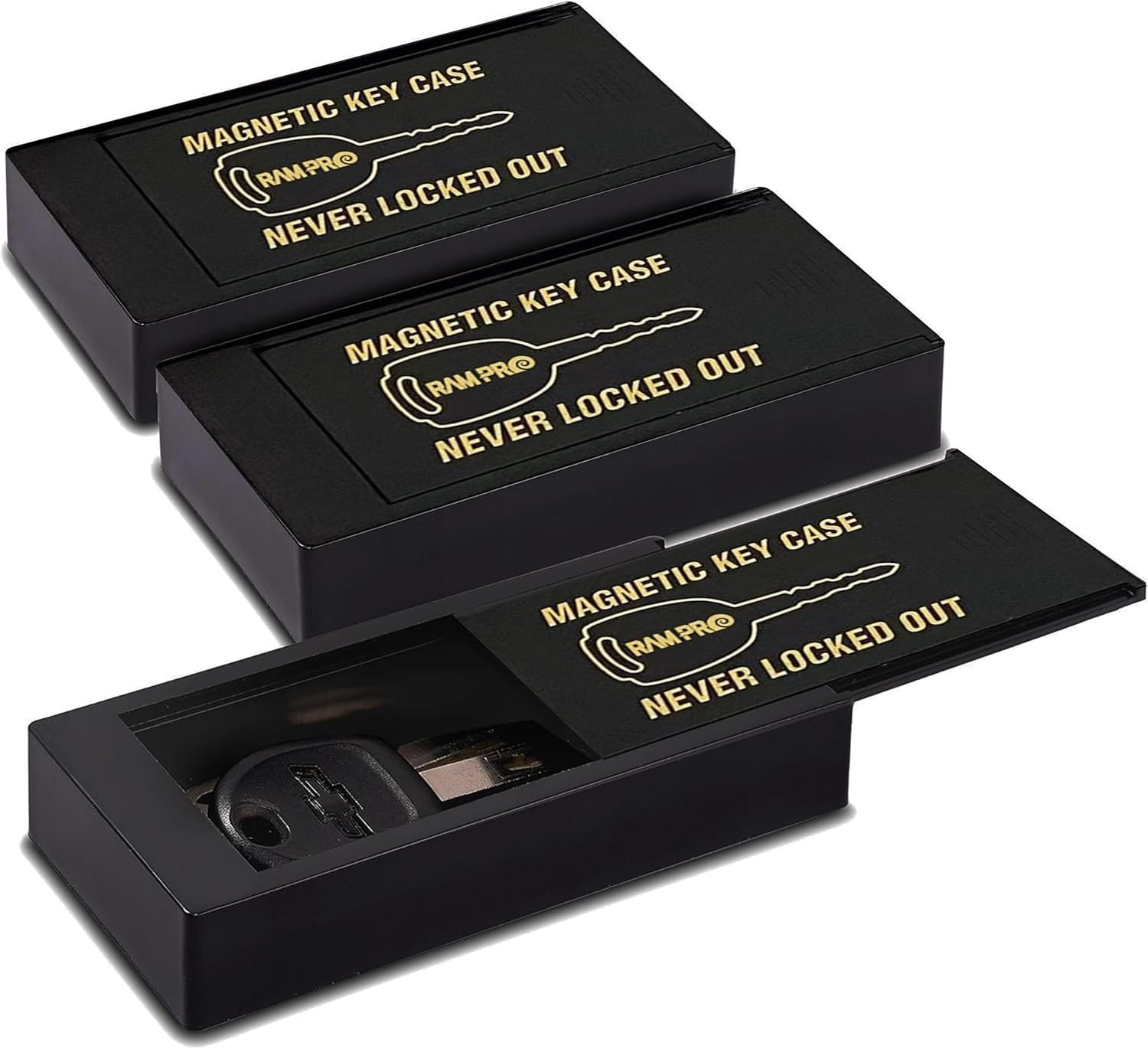 3x Hide A Key Magnetic Key Holder Key Box Car A Key Master Lock Key Holder HIDE