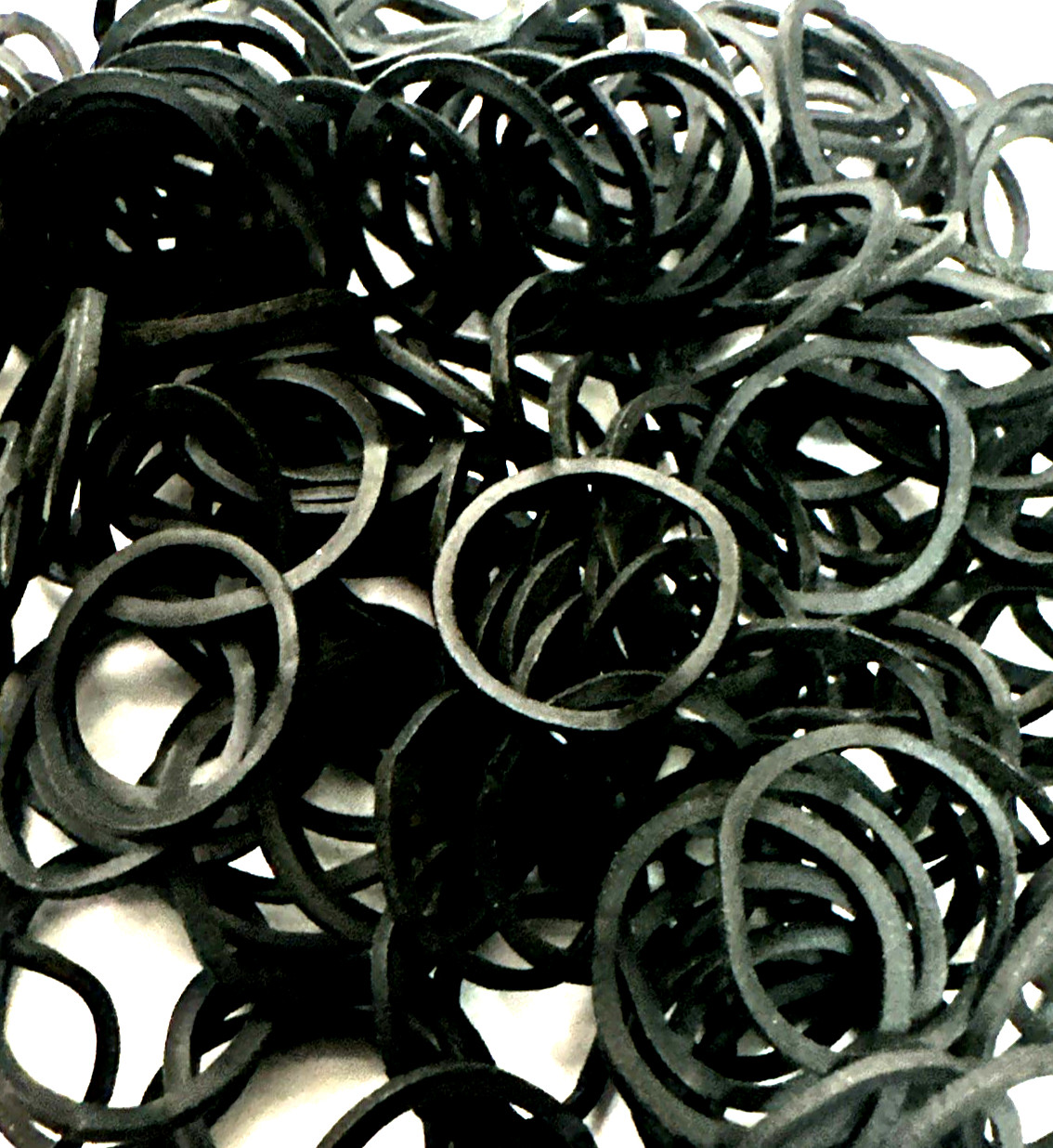 50 PCS SMALL BLACK RUBBER BANDS