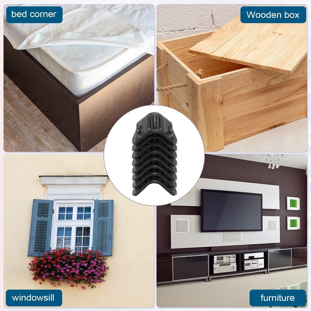 8 Pcs Speaker Cabinet Corners Protector 40x40x40mm Plastic Guard Wrap Angle