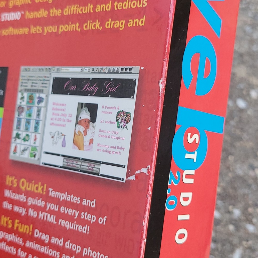 NEW Web Studio 2.0 PC CD Professional HTML Website Page Site Creation Tool