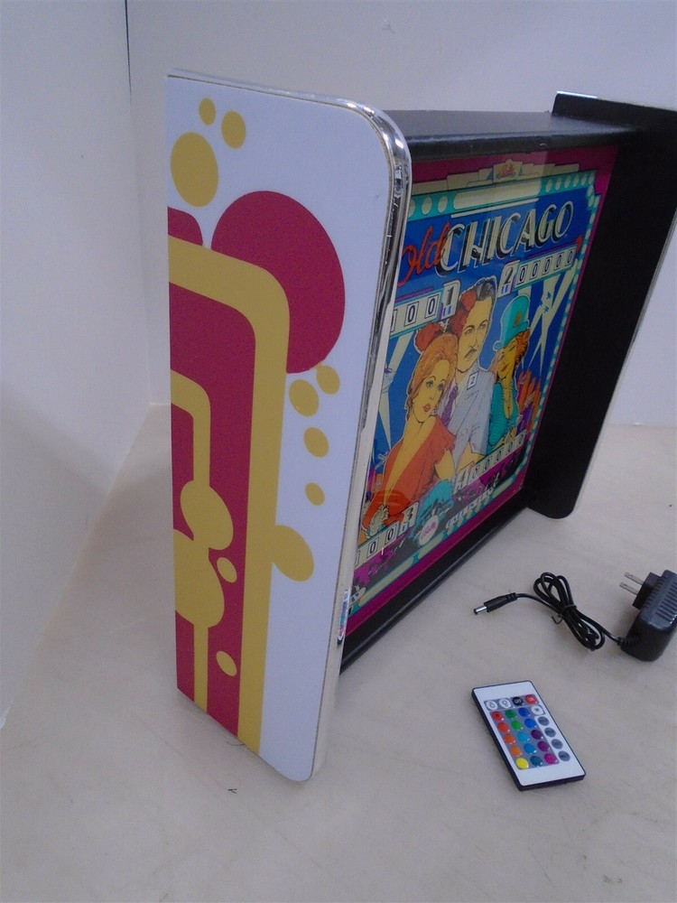 Bally Old Chicago Pinball Head LED Display light box