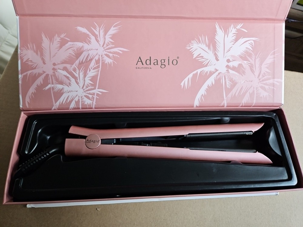 Adagio Flat Iron ceramic soft touch flat iron 1in Plates