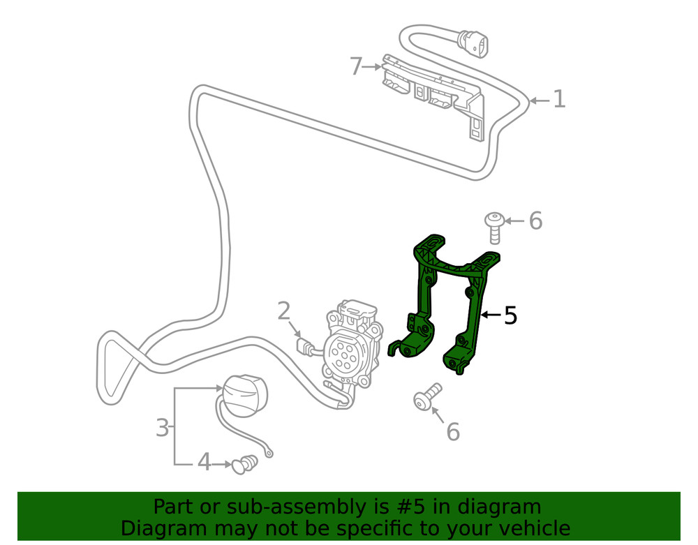 Genuine Audi Bracket 8V4-907-509-A