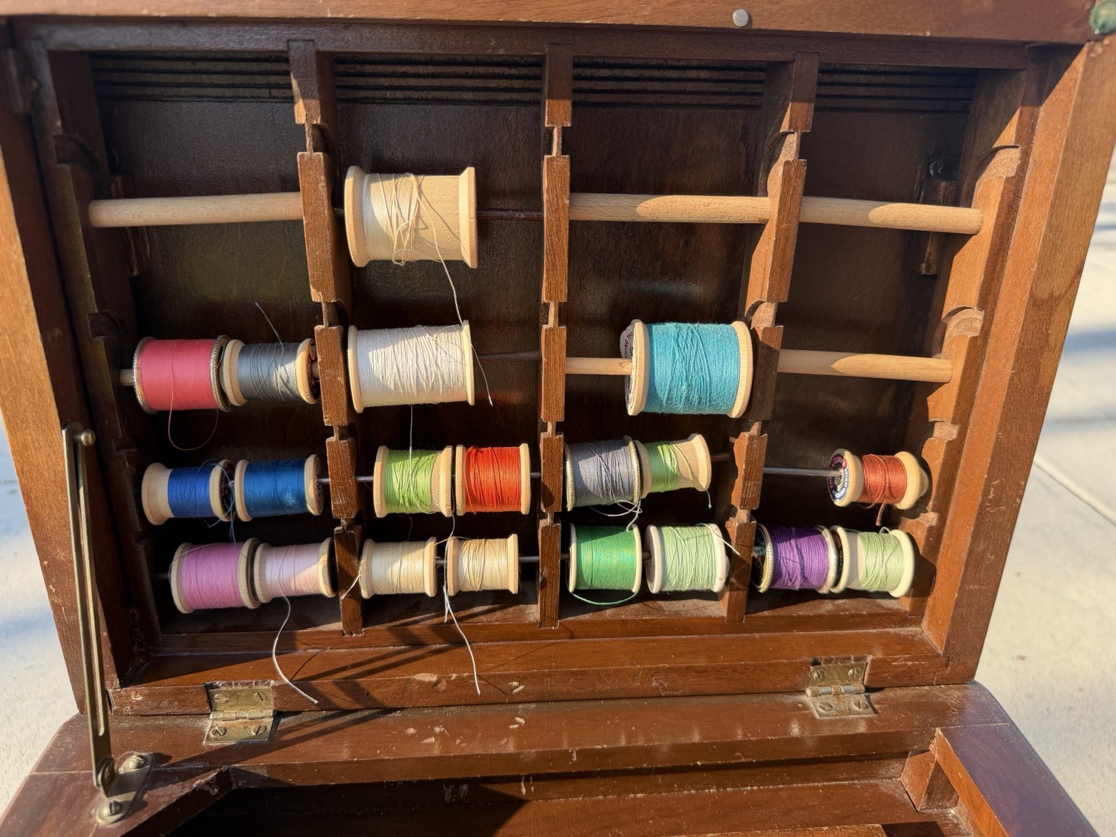 Vintage Sewing Cabinet By Caswell Runyon Co. 16x12x24