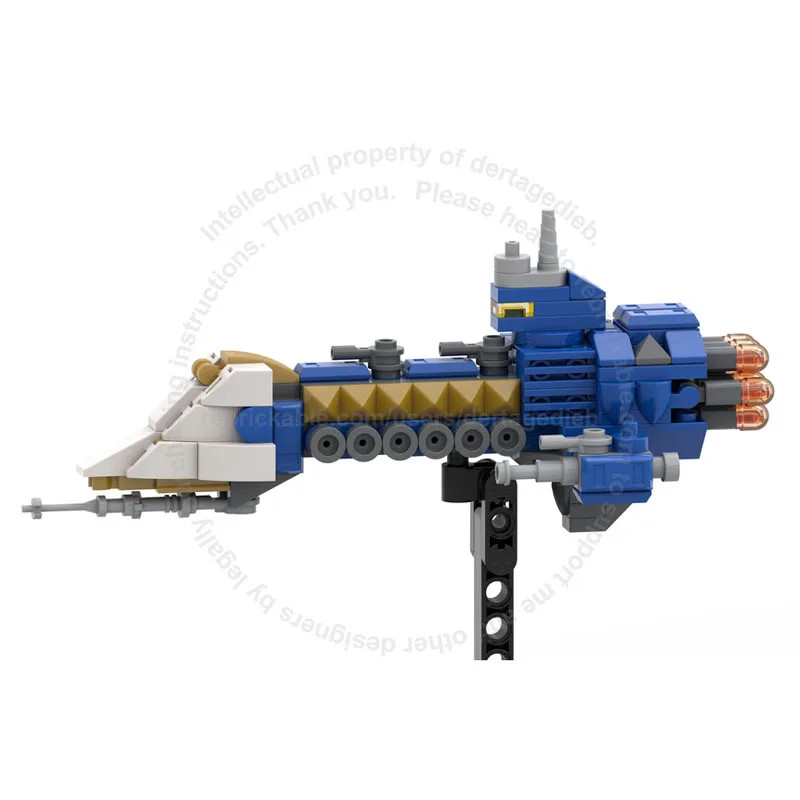 MOC-176696 MOC Building Blocks Light Cruiser Assembly Game Compatible Bricks Veh