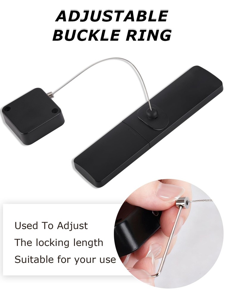 MERDTTES 6.5 Ft Retractable Remote Control Tether Locks, Security 2 PCS