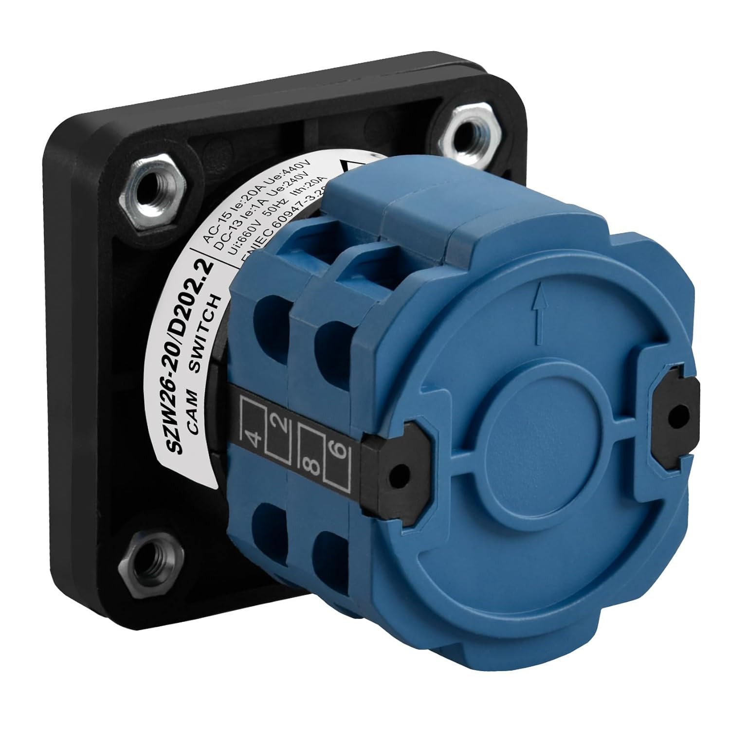Universal Rotary Cam Selector Changeover Switch SZW26-20/D202.2 660V 20A On-Off-